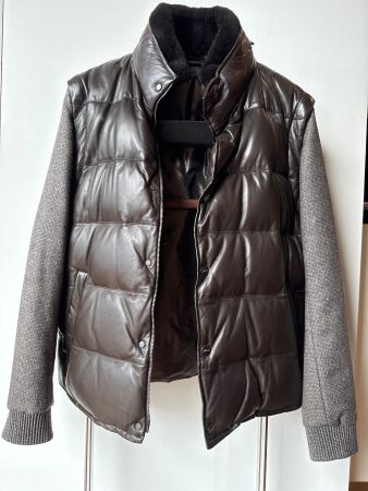 BRIONI LEDER - CASHMERE JACKE