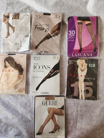 Lot de  7 bas et collants marques Falke, Calzedonia, S/M