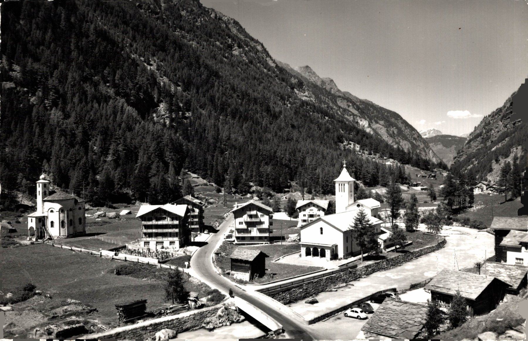 Cartoline postali: Saas-Balen 1487 m., Wallis – Usato da Bronschhofen venduto da Astore
