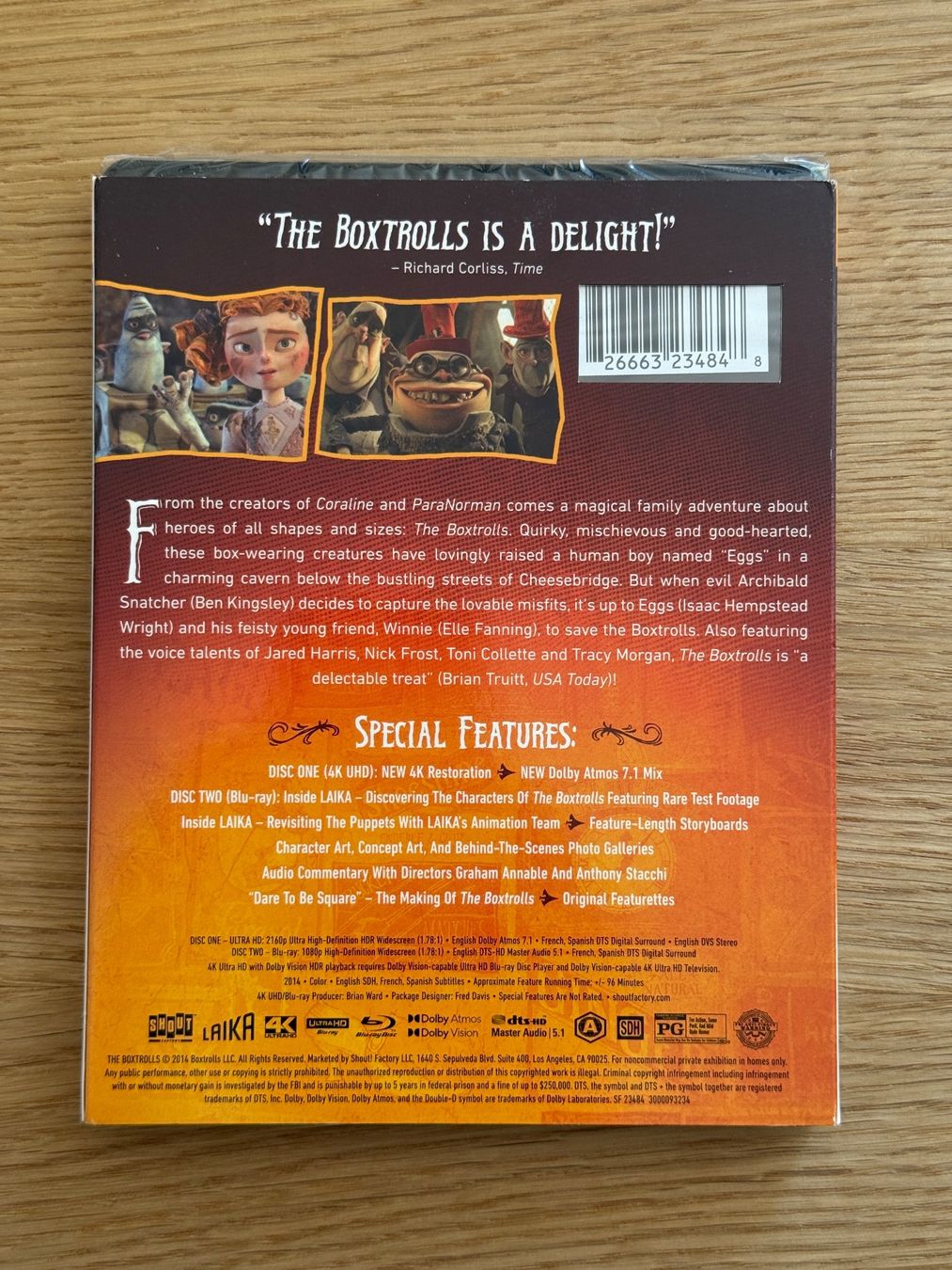 Tutti i DVDs: The Boxtrolls 4k Bluray – Nuovo e nell'imballaggio originale da Wallisellen venduto da Art_Vendorlay 1