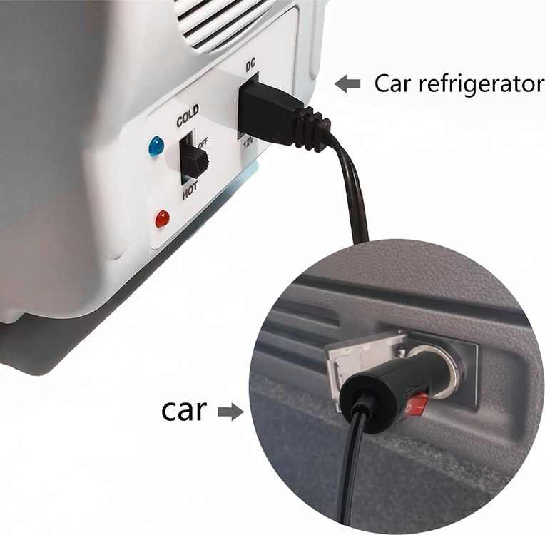 Auto Kühlschrank Kabel mit Druckknopf Schalter