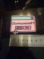 Aufnäher Patch "Love Yourself? Yes / No"