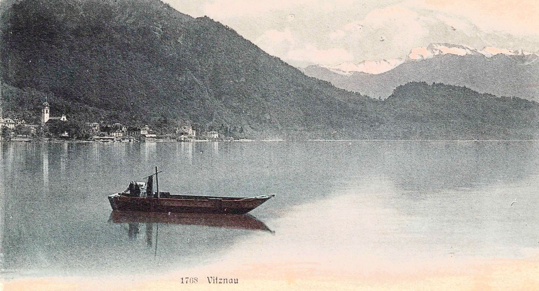 Cartoline postali: VITZNAU Fischerei ca. 1910 (LU) – Usato da Oberdorf BL venduto da Hopfehuepfer 1