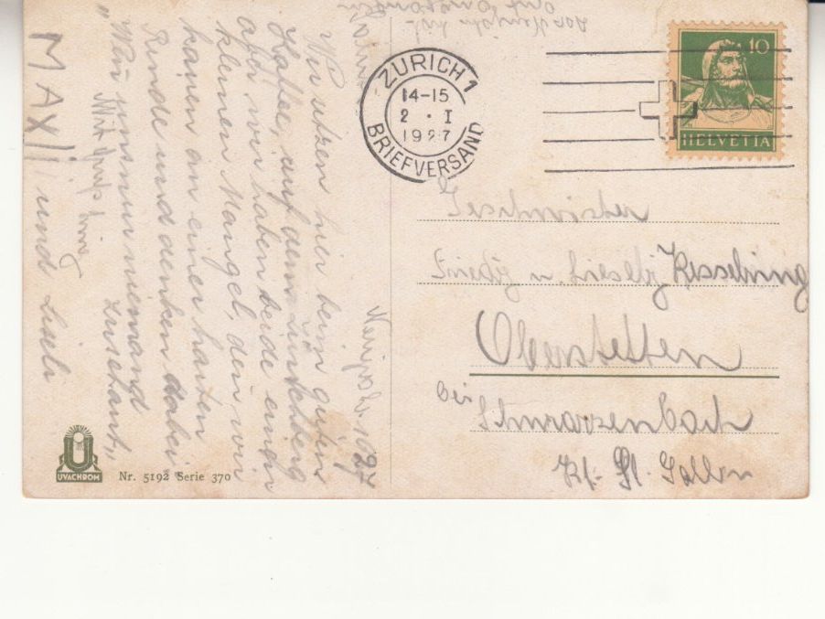 Cartoline postali: Motivkarte Landschaft 1927 – Usato da Bürglen TG venduto da StampGraf 1