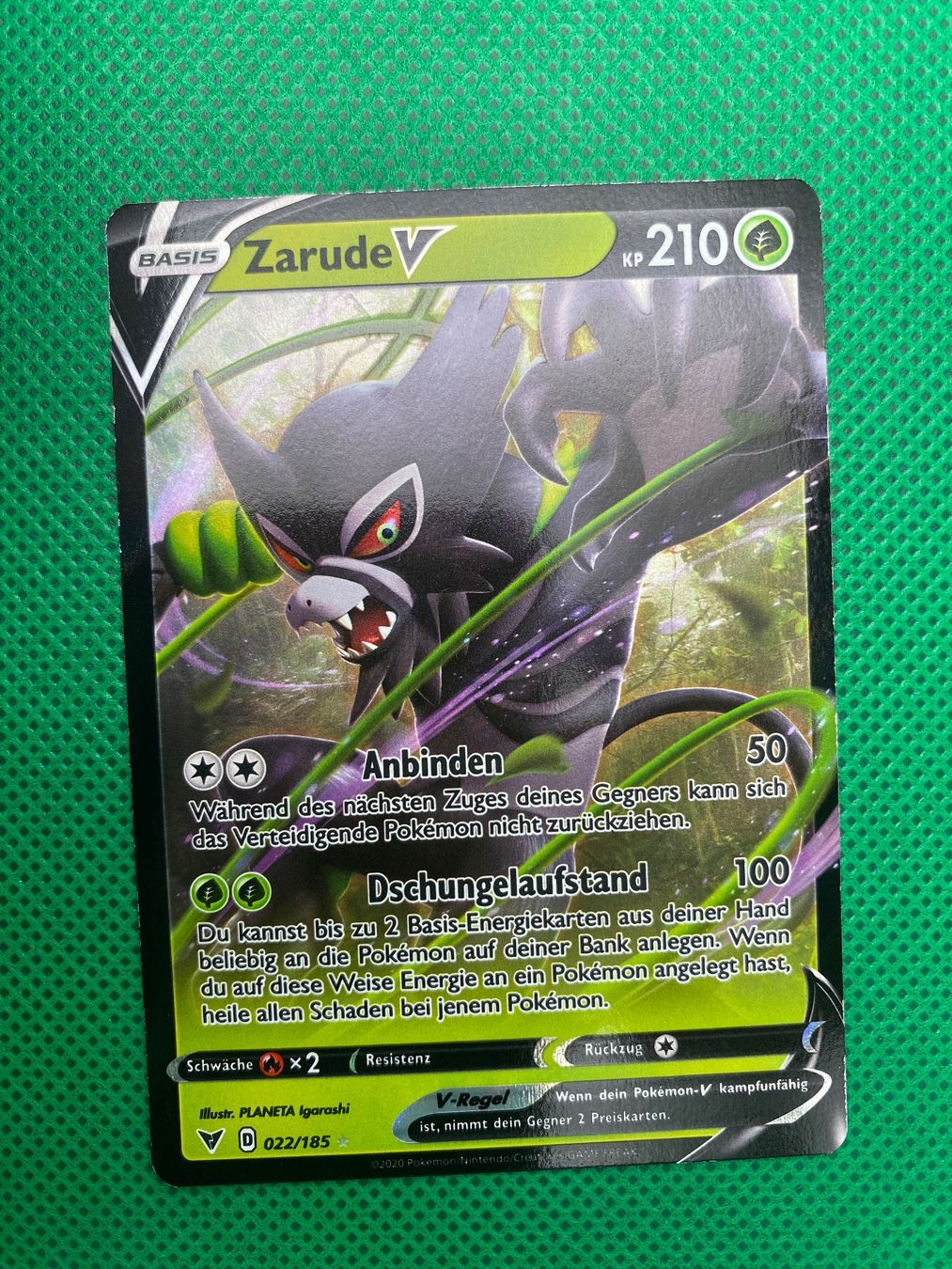 Pokémon Sammelbilder & Trading cards: Zarude V (VIV 22) – Gebraucht aus Wermatswil von finest112