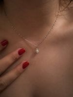 925 Sterling Silber Kette Tannenzapfen filigran
