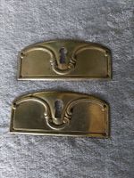 2 Antike Möbelbeschläge Messing, Jugendstil (A)
