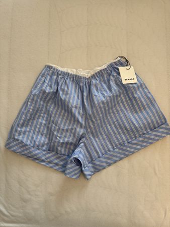 Sandro Shorts gestreift blau weiss Grösse 36 Neu mit Etikett