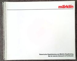 Märklin Numerischer Begleitkatalog, 1991/92, Metall, Alpha