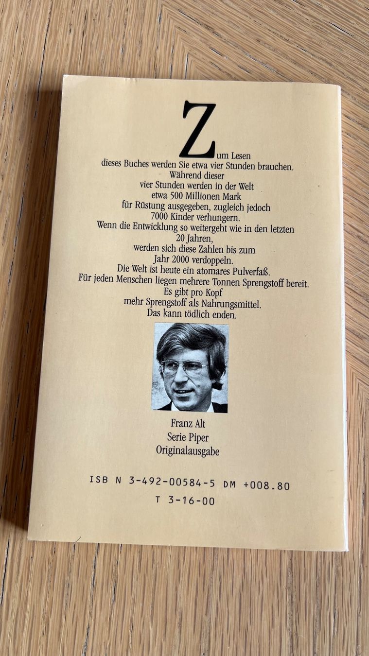 Libri: Frieden ist moeglich, Franz Alt, 1983 – Usato da Schübelbach venduto da Dolly990_2 1