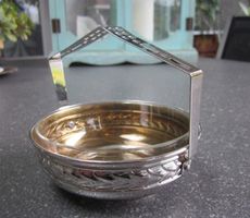 Kleine Henkelschale "Art Deco Style" und Glaseinsatz
