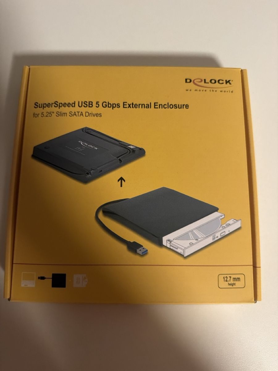 Lecteurs & Adaptateurs: DELOCK SuperSpeed USB 5Gbps External Enclosure 5.25" – Neuf avec emballage d'origine à Auenstein par Robin_1990