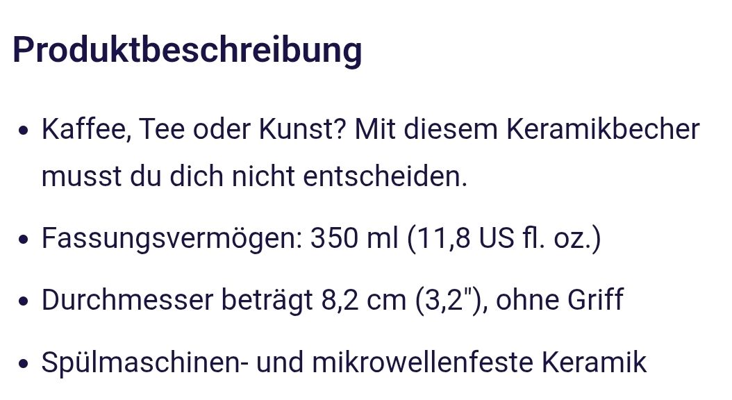Tassen: Tasse - Amore - inkl. Versand – Neu und originalverpackt aus Basel von Kunterbunt12 4