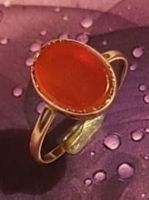 Toller 750 Goldring mit schönem Carneol