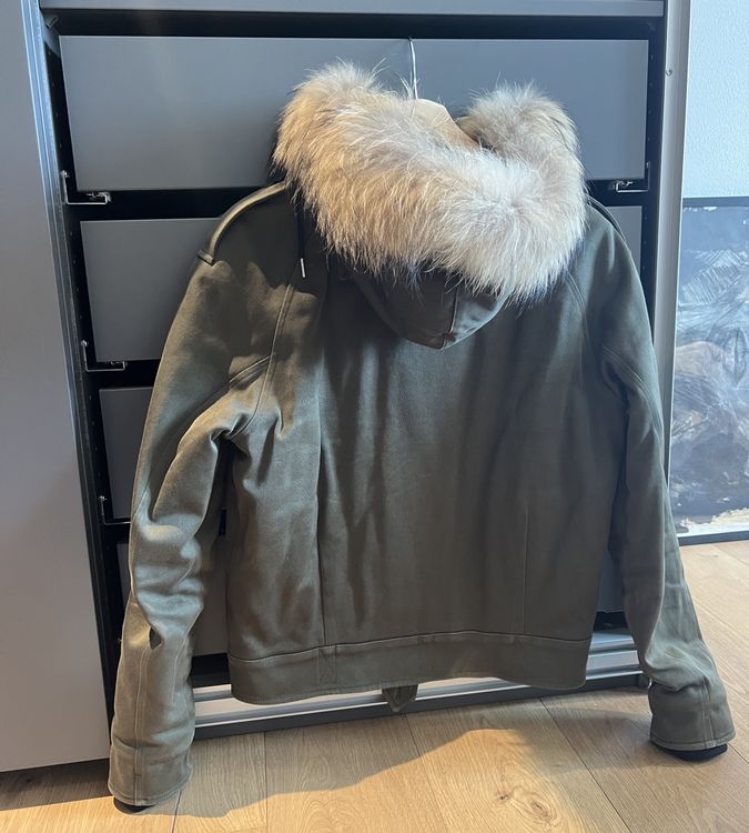 Shearling Sandro Parka Herren Sandro Jacke Herren Grösse M Pelz