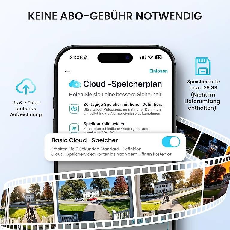 Sistemi d'allarme: ieGeek 2K Video Türklingel mit Kamera – Nuovo (secondo la descrizione) da Kreuzlingen venduto da Best-Deal-Oase 4