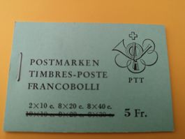 Markenheft Zst. Nr. 55 postfrisch, Überdruck, Valeriana