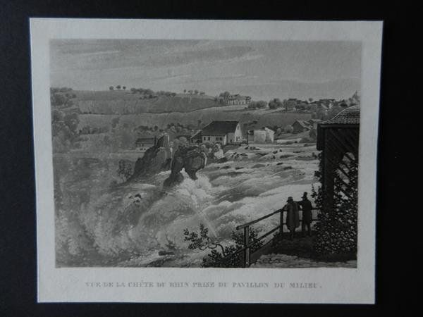Stiche: Rheinfall Pavillon Bleuler – Gebraucht aus Risch von Rischli15