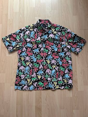 H&M x Keith Haring All-Over Print Short Sleeve Shirt