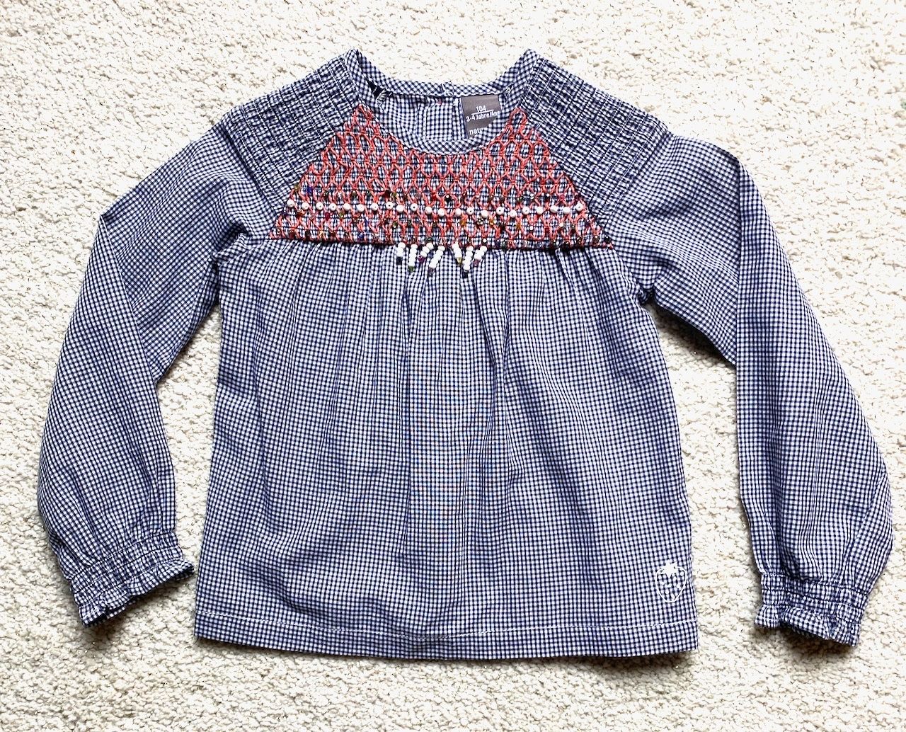 Camicette, T-shirt & Top: Süsse Bluse Gr. 104 mit Glitzersteinchen – Nuovo (secondo la descrizione) da Uster venduto da ros_pym8