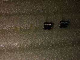 OHRRINGE MODESCHMUCK,,,SCHWARZ GLITZER