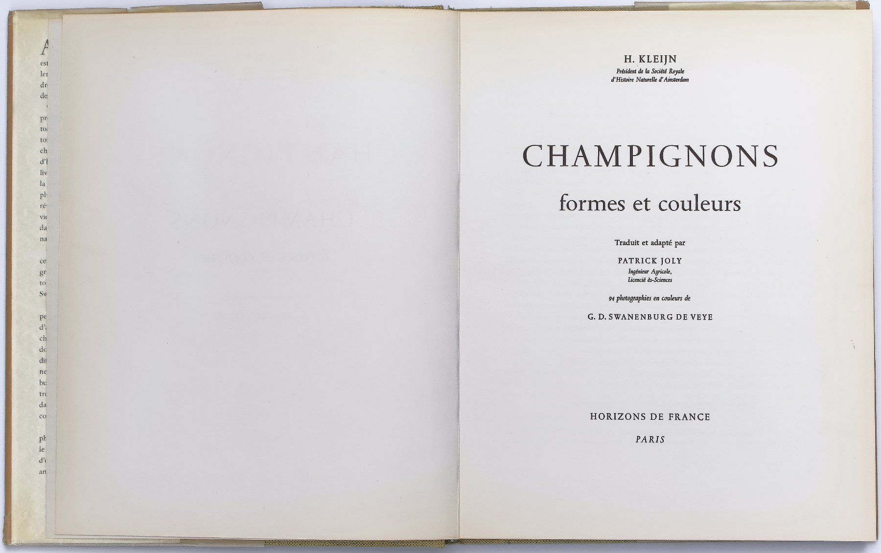 Libri: CHAMPIGNONS "Formes et Couleurs" H. Kleijn – Usato da Onex venduto da gonsla 4