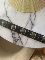 Hundehalsband Leder Nieten Verzierungen Groessi L neu