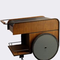 "Trink" Design Barwagen Studio Caramel | Kann Design Nuss