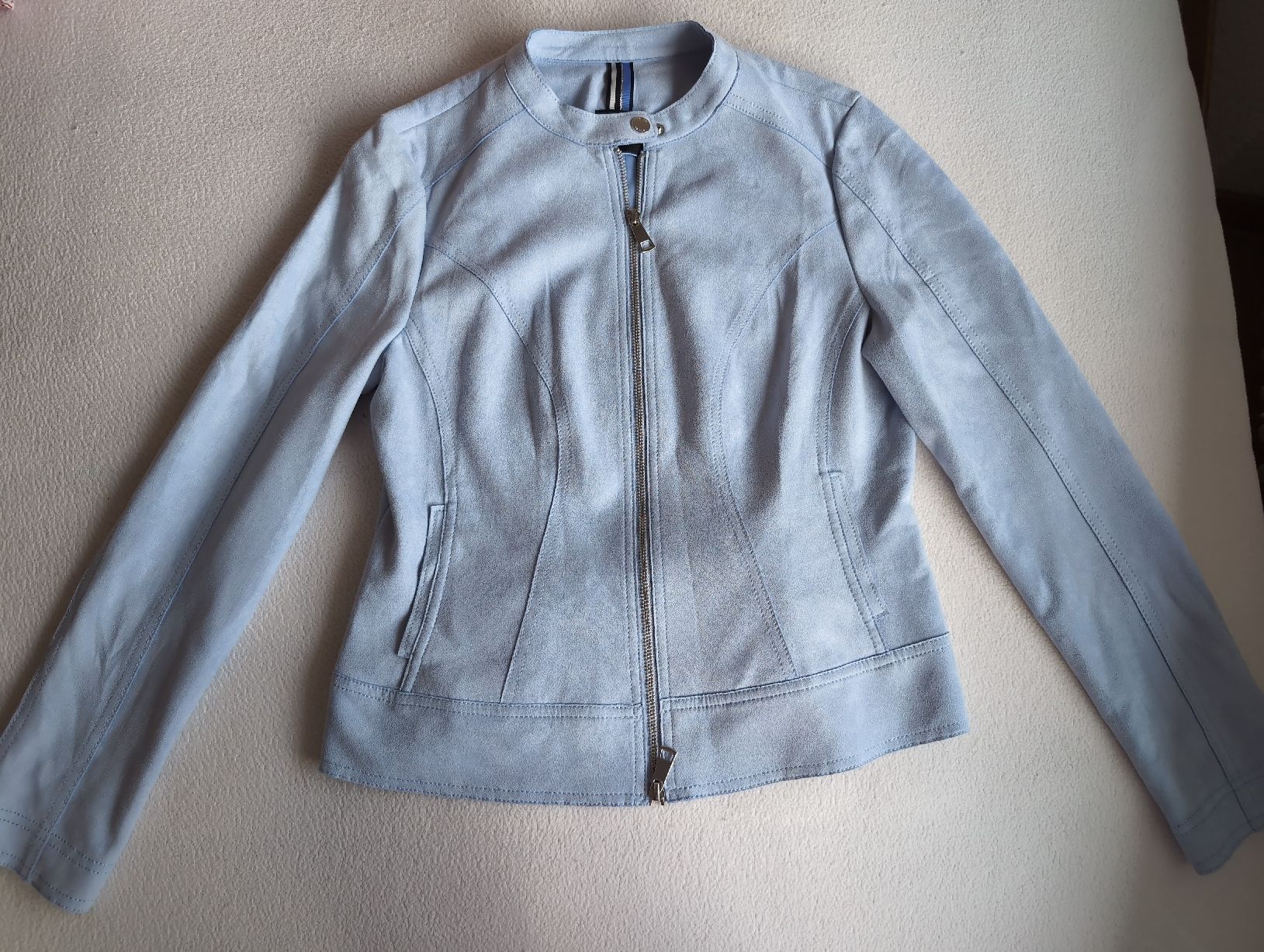 Taifun Giacche: Taifun Light Blue Jacket - Size 40 - never worn! – Nuovo (secondo la descrizione) da Glis venduto da livespringly