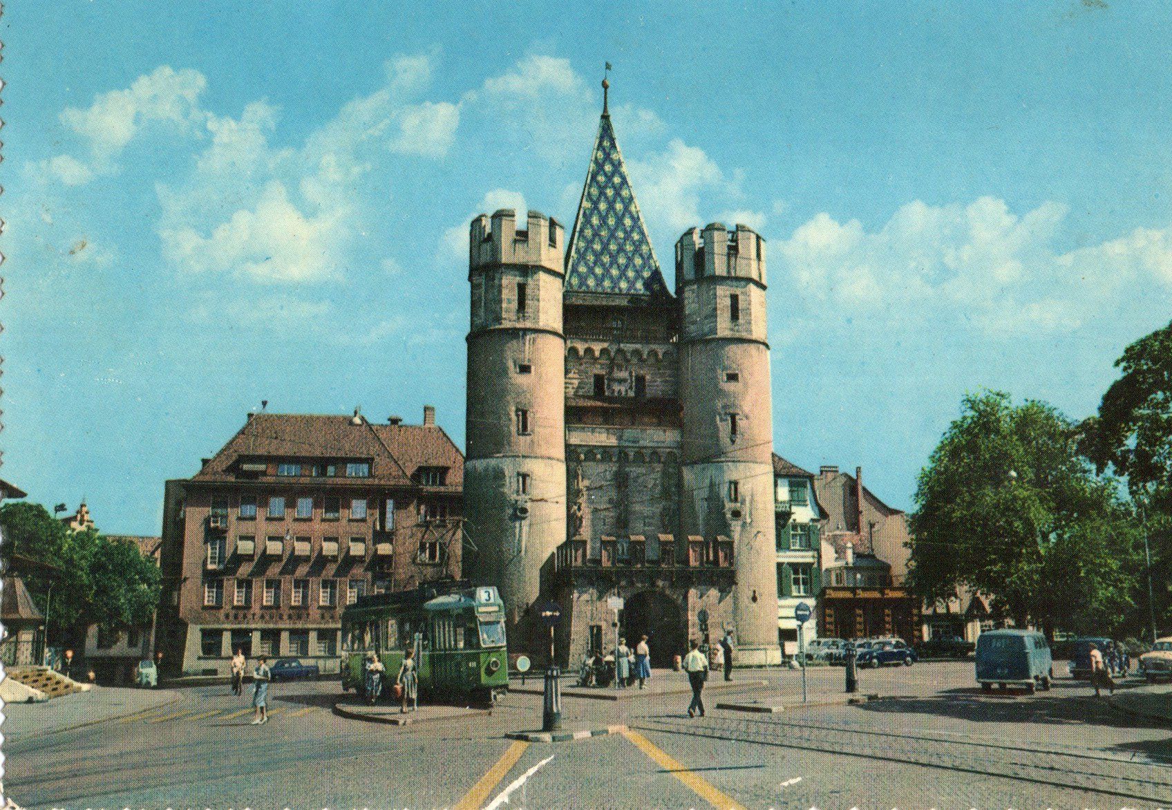Ansichtskarten: Basel - Spalentor – Gebraucht aus Melano von pisonsdro
