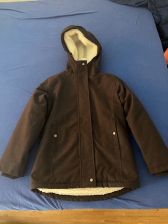 Winterjacke 46 Nord schwarz mit Plüschfutter Grösse 140