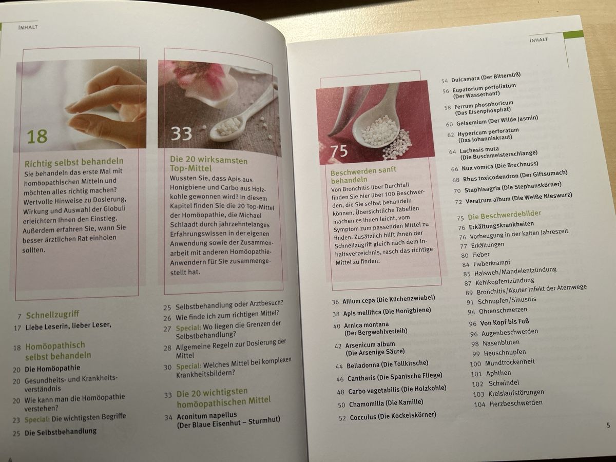 Bücher: Homöopathie schnell & einfach - Michael Schlaadt, Trias – Gebraucht aus Aarau von R-O-G-E-R 2