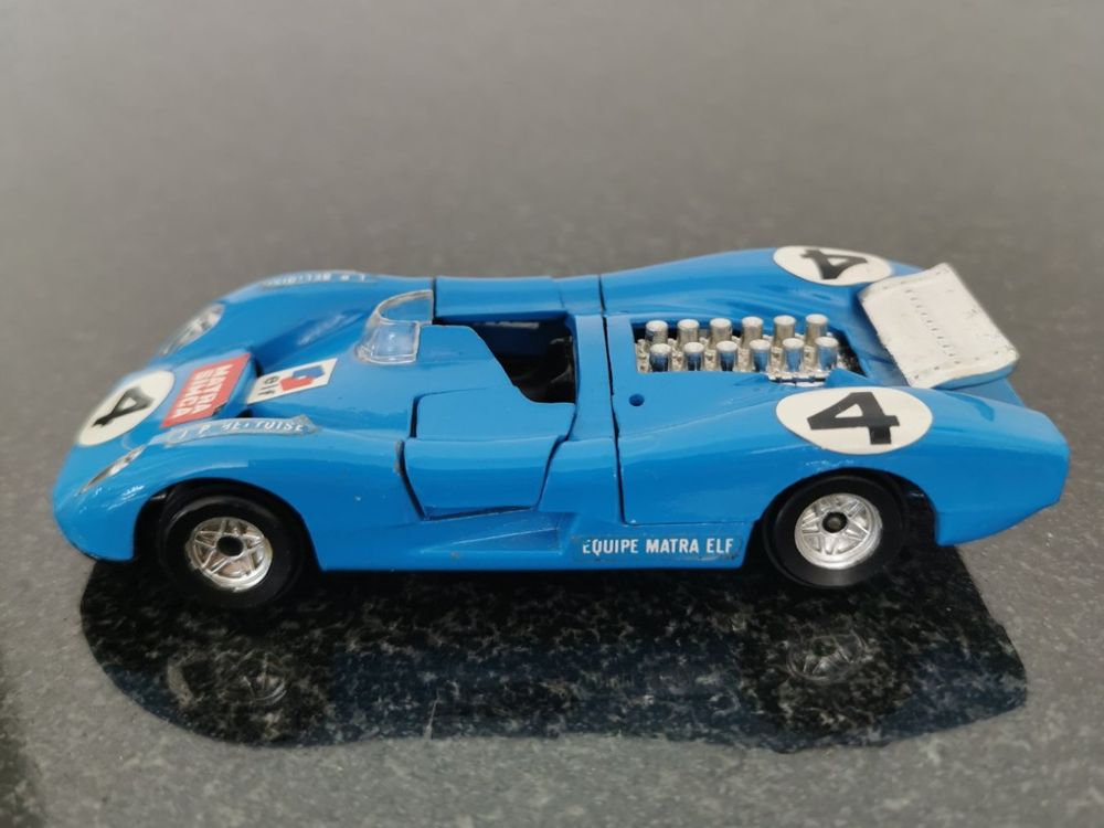 Ancienne Voiture Miniature Politoys Matra Sport 1:43 - Échelle, Métal, Années 70, Sans Vitrage