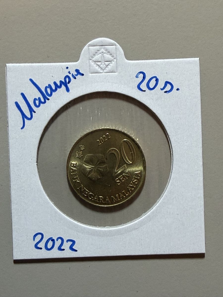 Tutti le monete: Malaysia - 20 centimes - 2022 – Usato da Payerne venduto da Mike1682