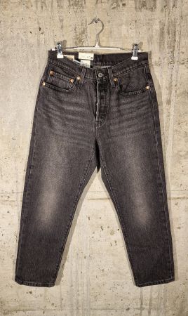 Levi's 501 Original Crop W26/L26 Schwarz Neu