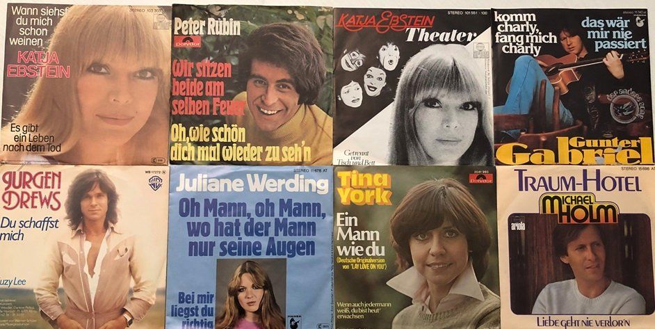 Dischi in vinile: 8x Vinyl-Singles – Schlager – Usato da Grüningen venduto da azulmarron