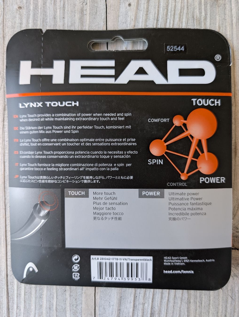 Head Raquettes: Head Lynx Touch 1.25mm Gratis Versand  – Neuf avec emballage d'origine à Jona par SalFal 1