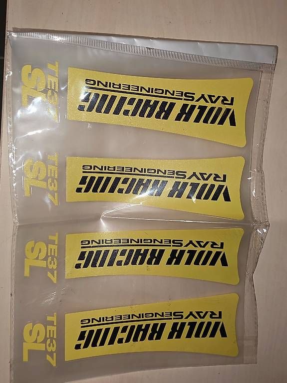 Sticker: VOLK RACING TE37 SL Rim Stickers Set – Usato da Schlatt TG venduto da dev_5pfh