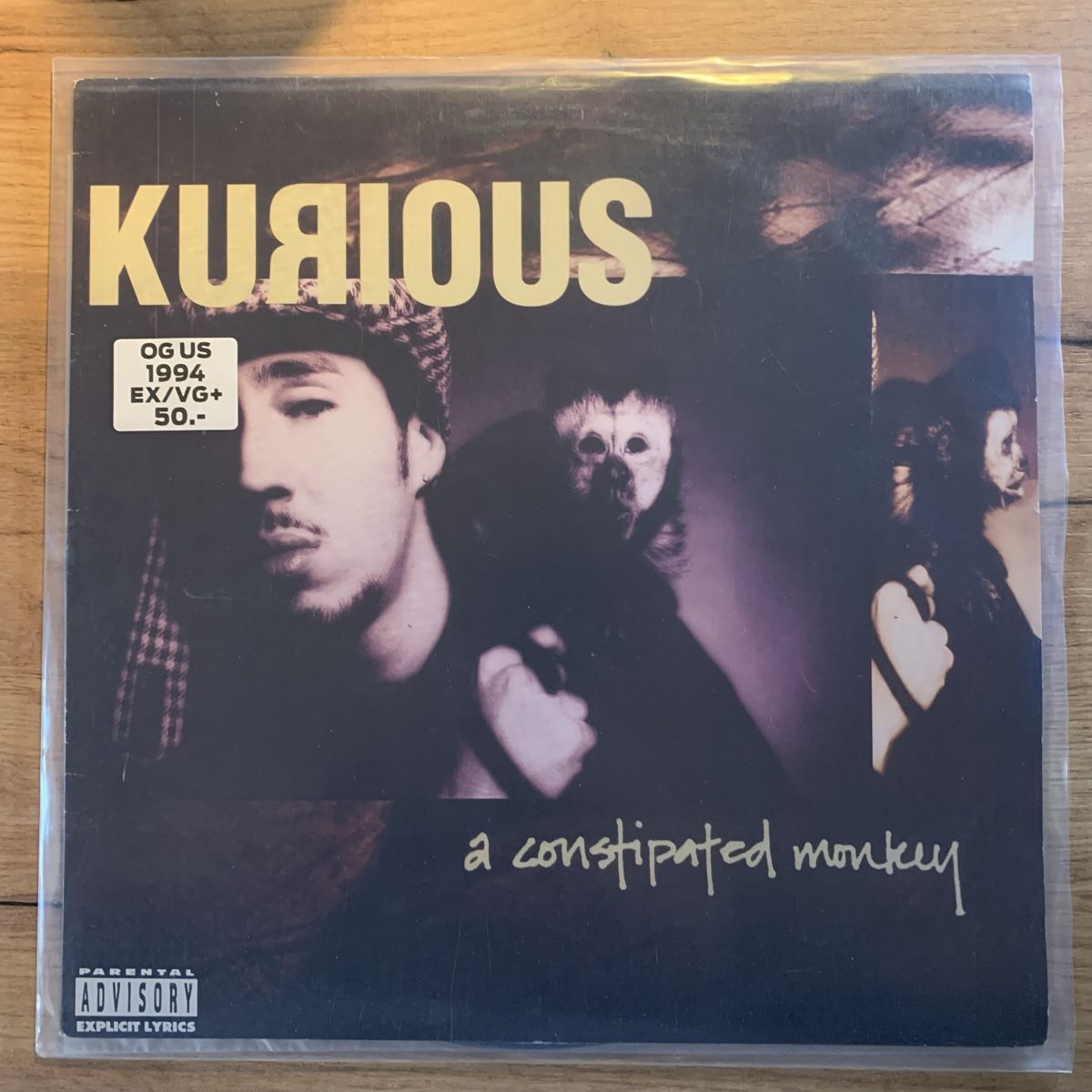Vinyles: Vinyle Kurious - A Constipated Monkey - OG US 1994 EX / VG+ – D'occasion à Gals par Diskopatshop