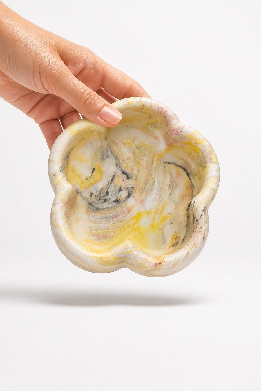 Sottobicchieri: Schale Blumenform Marmorierung Handmade – Nuovo e nell'imballaggio originale da Erlinsbach SO venduto da Inspirierend 2