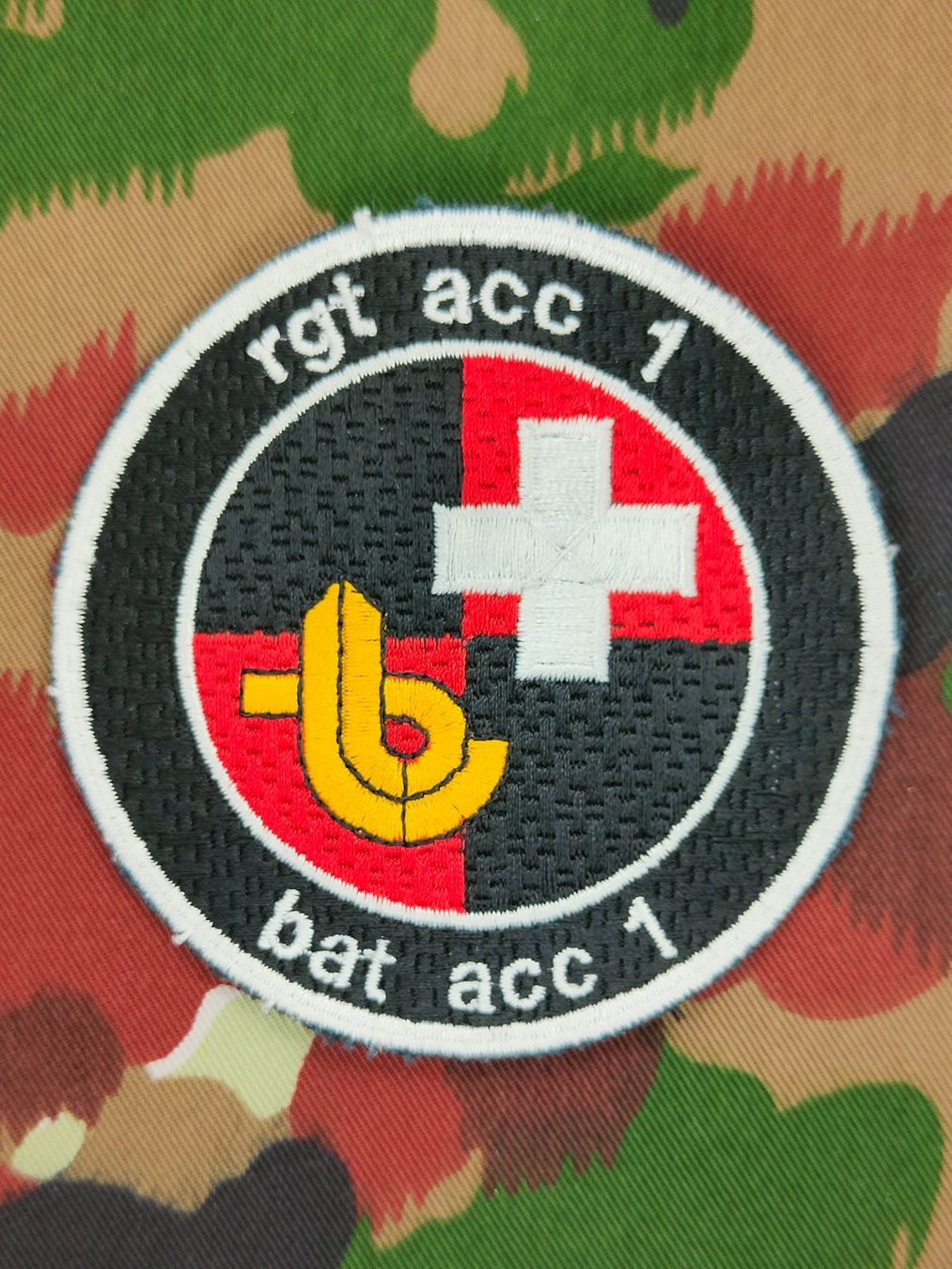 Schweizer Armee Uniformen: Verbandsabzeichen Kata Hi Bat 1 – Gebraucht aus Bauma von SwissMilitaria