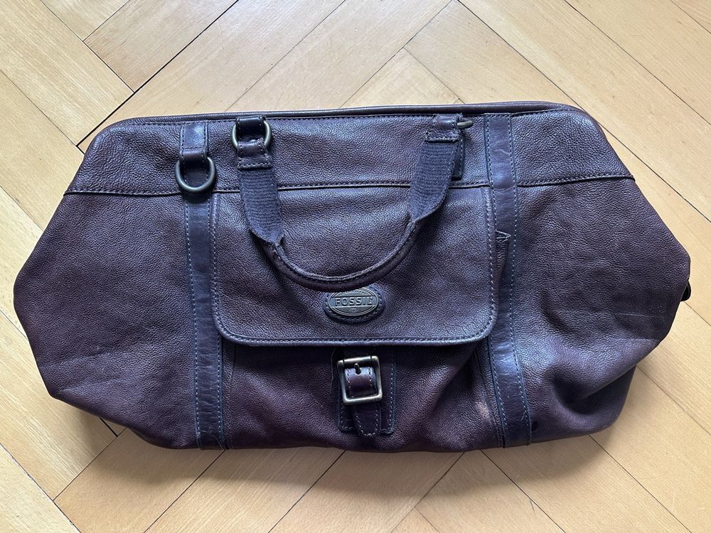 Fossil Weekender Bag, Tasche aus Echtleder ab Franken (Usato) a