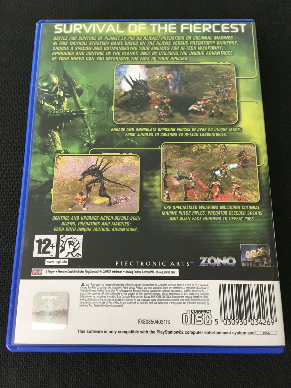 Sony Spiele: Aliens vs. Predator Extinction für PS2 / Playstation 2 – Gebraucht aus St.Gallen von sjosjo 1