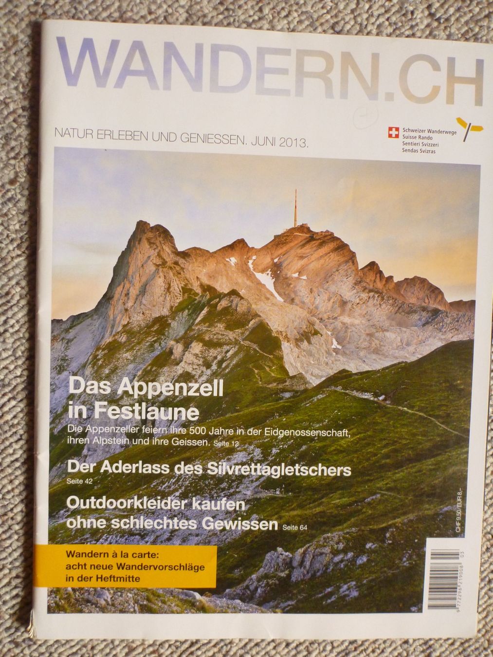 Riviste & Magazine: 3 Wanderhefte wandern.ch / Das Wandern – Usato da Sils im Domleschg venduto da Foeniculum 4