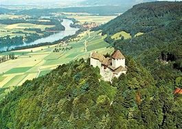 STEIN AM RHEIN Flugaufnahme Burg Hohenklingen