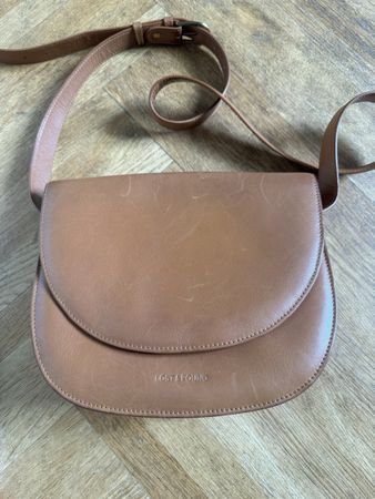 Umhängetasche Lost and Found Leder braun gebrauchter Zustand