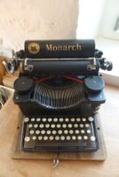 Antike Schreibmaschine Remington " Monarch visible "