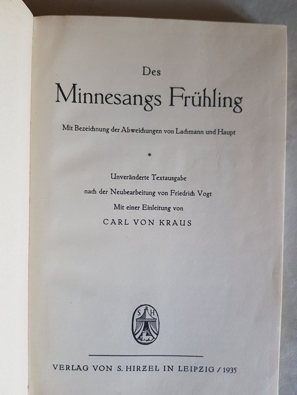 Libri: Des Minnesangs Frühling 1935 – Usato da Walterswil BE venduto da Lonitti 4