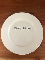 4 Teller 28 cm neu
