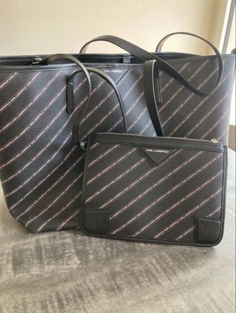 Karl Lagerfeld Shopper, Schwarz/Weiss, Top Zustand!